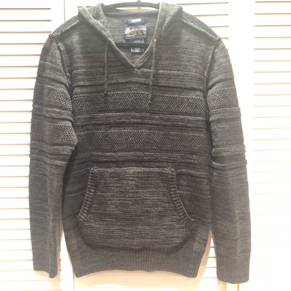 American Rag Black/Gray Hoodie